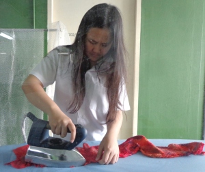 Nobody gets out of Geri's class without ironing